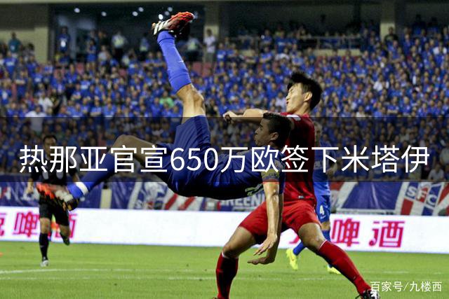 热那亚官宣650万欧签下米塔伊